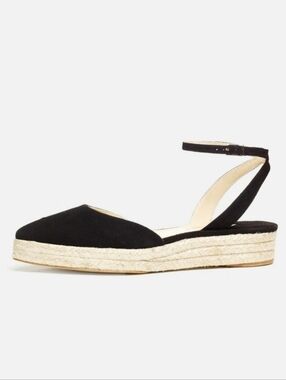 Paul Andrew Rhea Espa Espadrille Black Suede Size EU 39 US 8.5